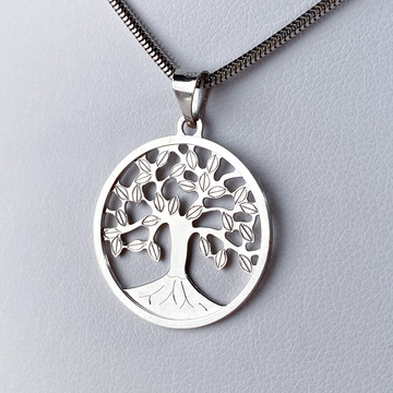 Bílé zlato přívěsek STROM ŽIVOTA větší